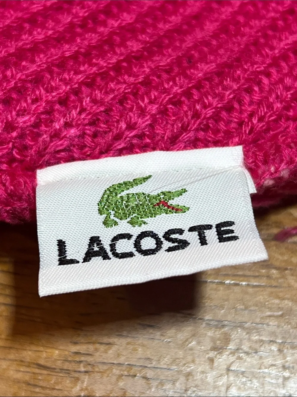 Lacoste knit beanie